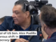 U.S. Sen. Alex Padilla of California is pushed out of the room after he interrupted Homeland Security Secretary Kristi Noem during a news conference in Los Angeles on June 12, 2025. David Crane/MediaNews Group/Los Angeles Daily News via Getty Images